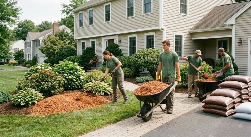 Pine Bark Mulch Installation in Honolulu, HI